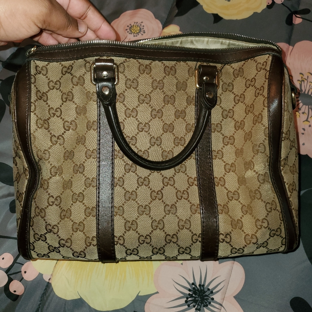 ❤Gucci Canvas Boston Bag❤